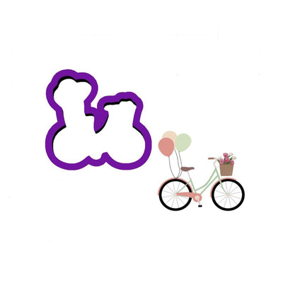 Bicycle with Balloons Cookie Cutter