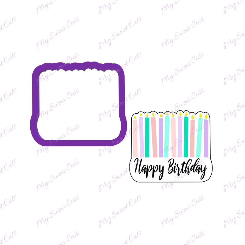 Birthday Candles Cookie Cutter