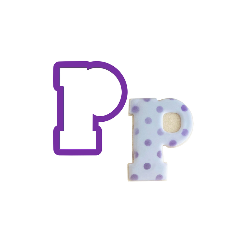 Block Letter P Cookie Cutter
