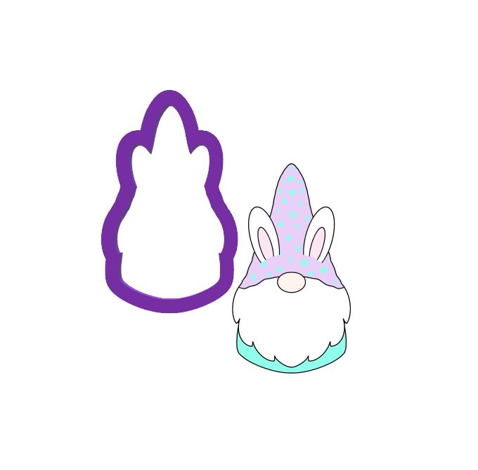 Bunny Gnome Cookie Cutter - Easter Cookie Cutter