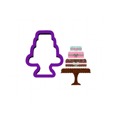 Cake on Stand Cookie Cutter