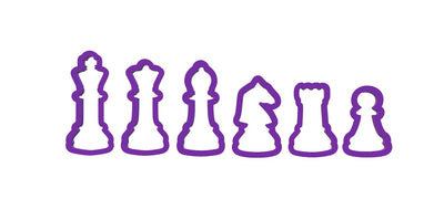 Chess Pieces Cookie Cutter Set