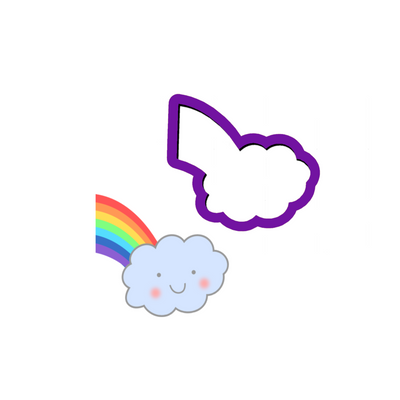 Cloud With Rainbow Cookie Cutter