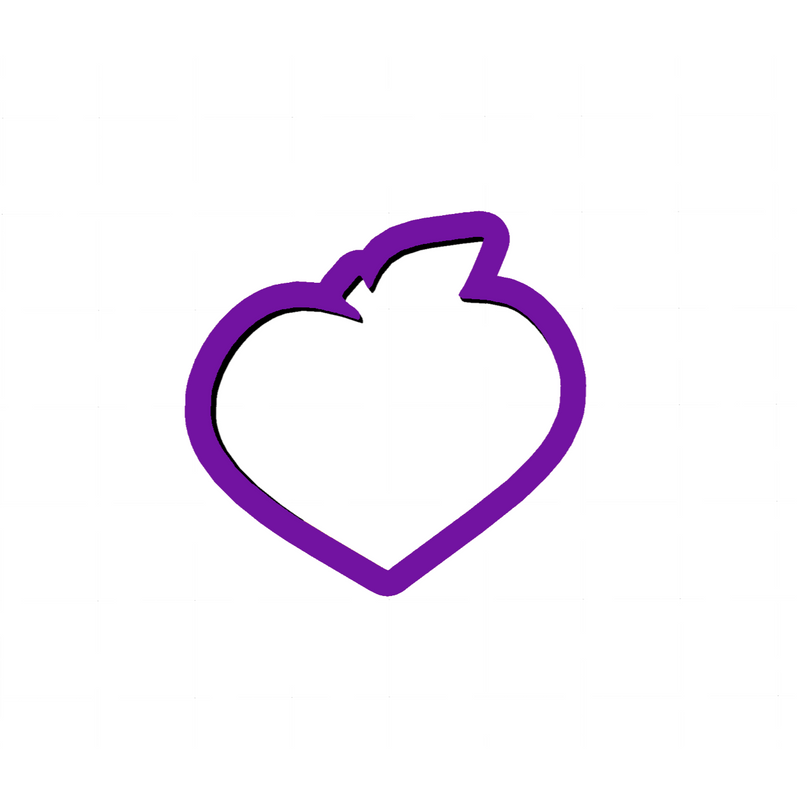 Heart Apple Cookie Cutter - Valentine&