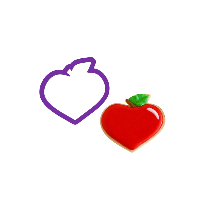 Heart Apple Cookie Cutter - Valentine&