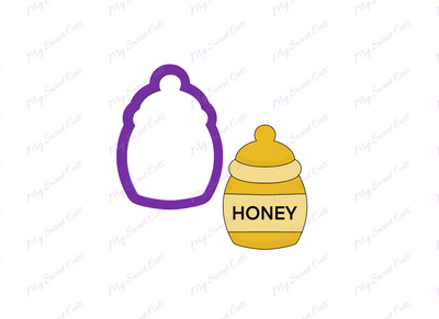 Honey Pot Cookie Cutter - Baby Bottle Cookie Cutter