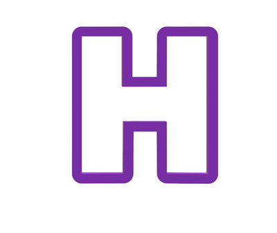 Letter H Cookie Cutter