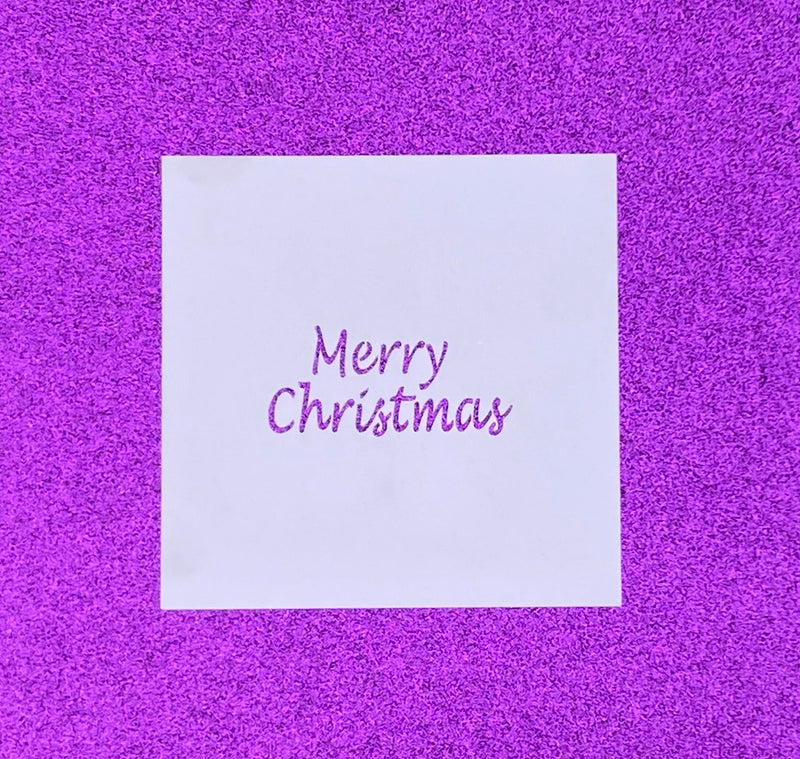Merry Christmas Words Stencil