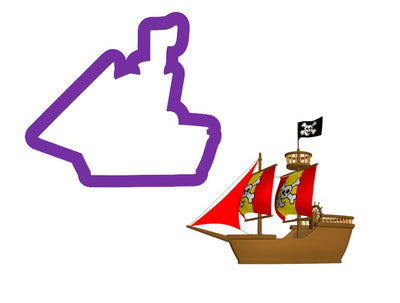 Pirate Ship Cookie Cutter