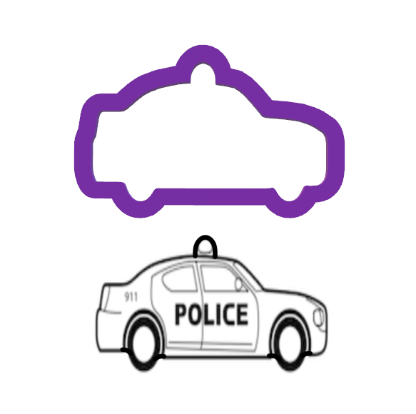 Police Car Cookie Cutter