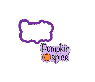 Pumpkin Spice Words Cookie Cutter