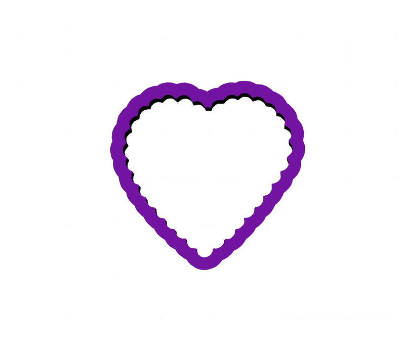 Scalloped Heart Cookie Cutter - Valentine&