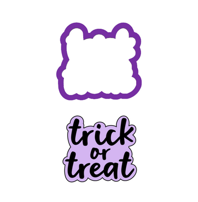 Trick or Treat Words Cookie Cutter - Halloween Cookie Cutters